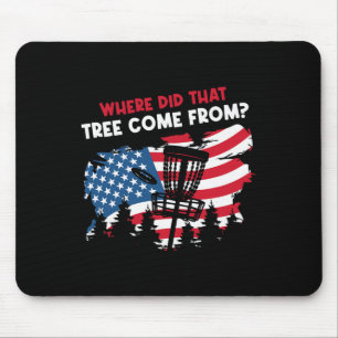 Lustige Amerikanische Flagge Disc Golf Mousepad