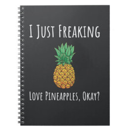 Lustige Ananas Geschenke Frucht Niedlich Humor Veg Notizblock