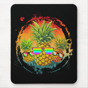 Lustige Ananas Sommer Stimmung Mousepad