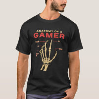 Lustige Anatomie einer Gamer-Hand Skelett