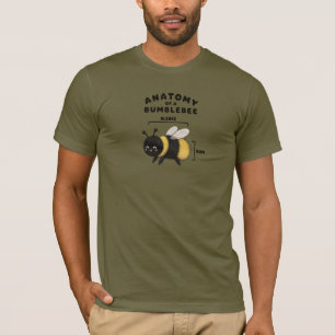 Lustige Anatomie einer Hummel Blebee Bum Niedlich T-Shirt