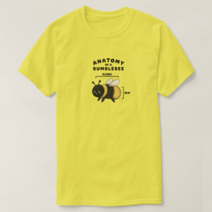 Lustige Anatomie einer Hummel Blebee Bum Niedlich T-Shirt