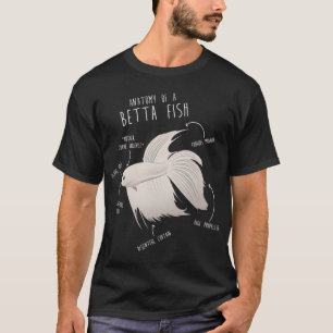 Lustige Anatomie eines Kampffisches - Wütender Sia T-Shirt