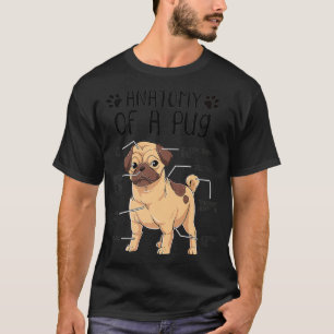 Lustige Anatomie Mops Hund Mops Liebhaber Premium T-Shirt