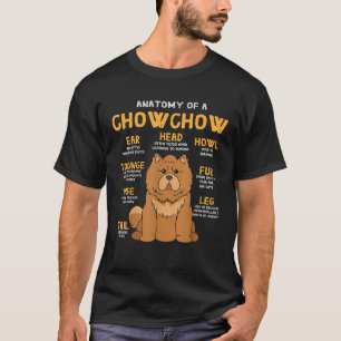 Lustige Anatomie von Chow Chow Mutter Vater Hund G T-Shirt