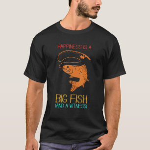 Lustige Angeldesigns Glück Ist Ein Großer Fisch Un T-Shirt