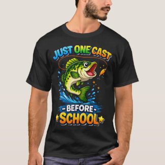 Lustige Angeljungen Süße Bassangler T-Shirt