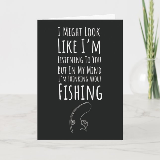 Lustige Angelkarten Angler Humor Unterhaltsam Karte (Vorderseite)