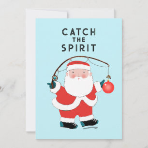 Lustige Angelkarten für Fischer Weihnachten