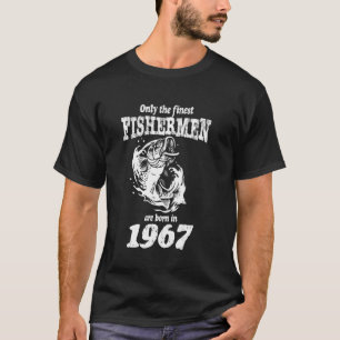 Lustige Angeln Fischer Sind 1967 Geboren Vater 58. T-Shirt