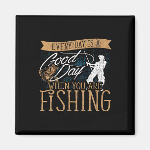 Lustige Angelrute Fisch - Angler Magnet