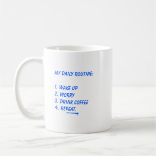 Lustige Angst-Kaffeetasse, sarkastisches Erwachsen Kaffeetasse