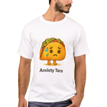 Lustige Angst-Taco-Süße Aquarell-Illustration