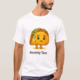 Lustige Angst-Taco-Süße Aquarell-Illustration T-Shirt