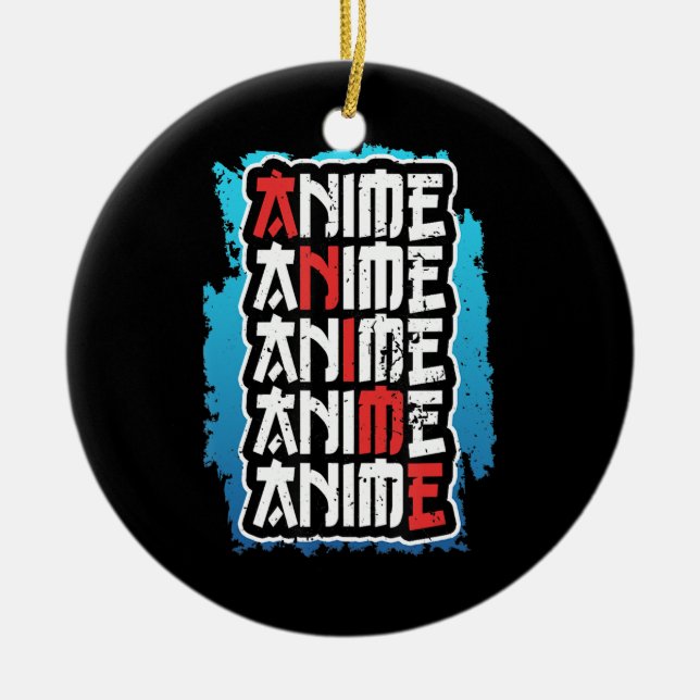 lustige Animateure Zitat cosplay otaku weeb kawaii Keramik Ornament (Vorne)