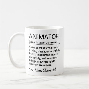 Lustige Animator-Definition Kaffeetasse