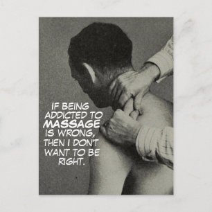 Lustige ANPASSBARE alte Vintage-Massage-Foto Postkarte
