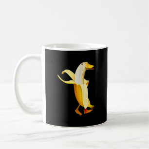 Lustige anthropomorphe Früchte-Tiere: Banana Duck Kaffeetasse