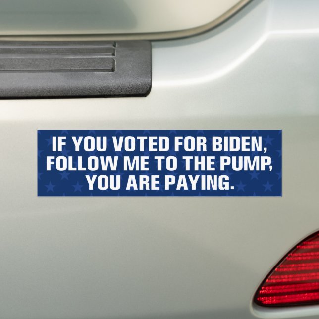 lustige Anti Biden tat, dass die Gaspreise Inflati Autoaufkleber (Auf Auto)
