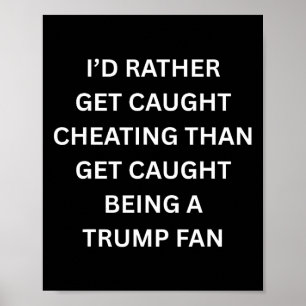 Lustige Anti-Trump-Kiss-Cam Ich werde lieber beim  Poster