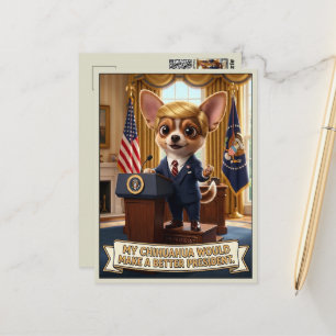 Lustige Anti-Trump Postkarte