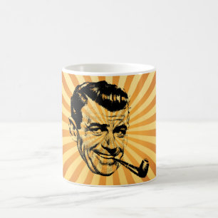 Lustige antike Rauchpfeife Kaffeetasse