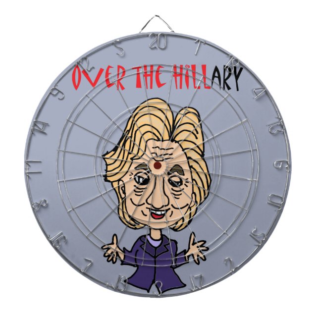 Lustige Antipolitische Kunst Hillary Clintons Dartscheibe (vorne)