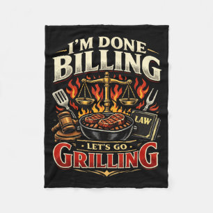 Lustige Anwalt-Rechnungs-Grill-Meme-Design Fleecedecke