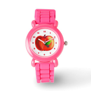 Lustige Apfel-Kinderuhren Armbanduhr