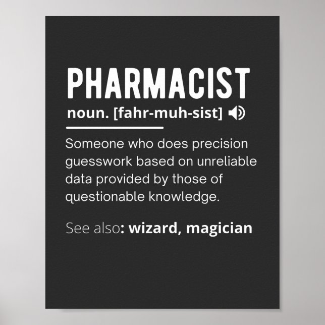 lustige Apotheke Definition sarkastischen T - Shir Poster (Vorne)