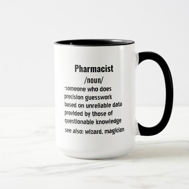 lustige Apothekerin Definition Geschenke für Männe Tasse (Rechts)