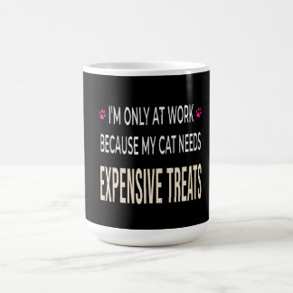 Lustige Arbeit, weil meine Katze teure Leckerlis b Kaffeetasse