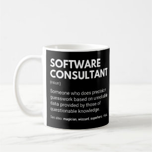 Lustige Arbeitsdefinition Softwareberater Kaffeetasse