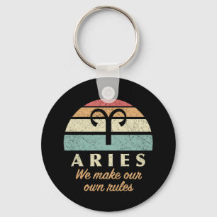 Lustige Aries-Sternzeichen-Regeln Schlüsselanhänger