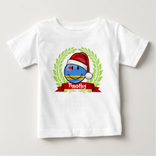 Lustige Aruba-Flaggen-Weihnachtsart Baby T-shirt