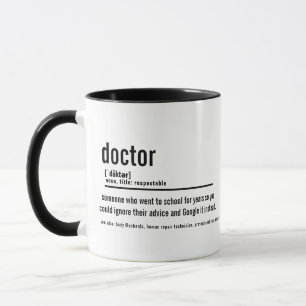 Lustige Arzt-Definitions-Tasse - Individuelle Kaff Tasse