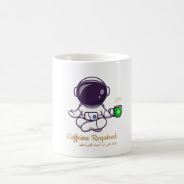 Lustige Astronauten-Yoga-Kaffeetasse –Kaffein erfo Kaffeetasse