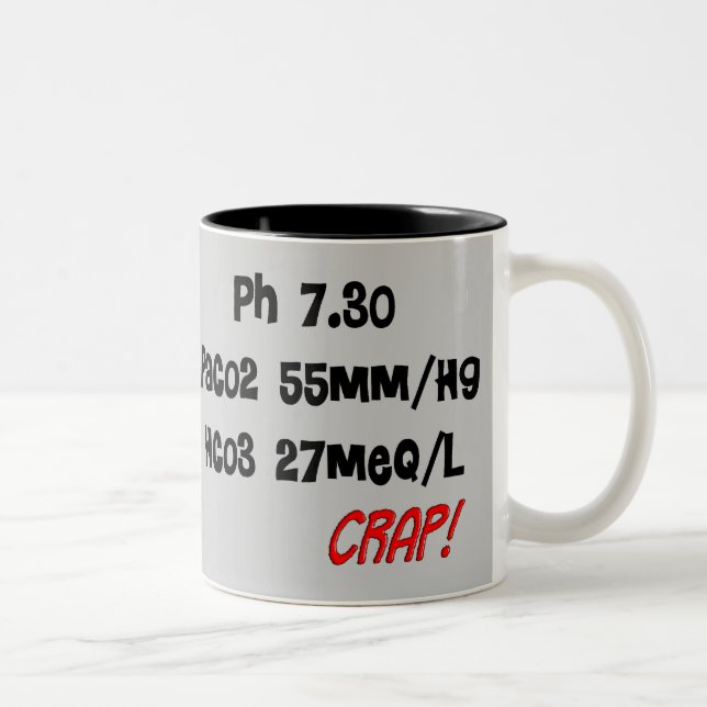 Lustige Atmungstherapeutgeschenke Zweifarbige Tasse (Rechts)