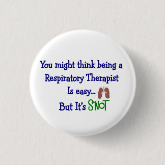 Lustige Atmungstherapie-Geschenke Button
