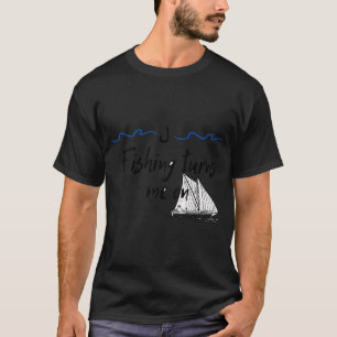 Lustige Aufkleber Angeln.Angeln törnt mich an T-Shirt