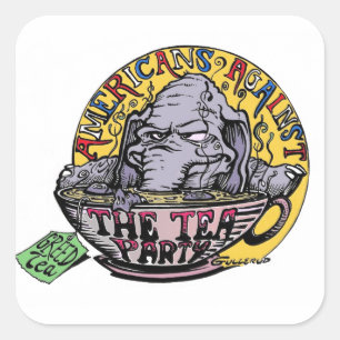 Lustige Aufkleber Anti-GOP