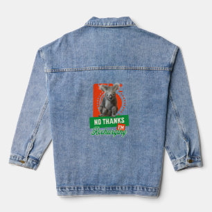 Lustige Aufladende Koala-Introvertierte Stimmung Jeansjacke