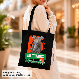 Lustige Aufladende Koala-Introvertierte Stimmung Tasche