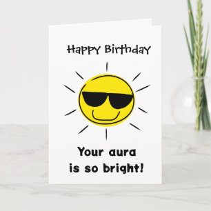 Lustige Aura Geburtstag Karte