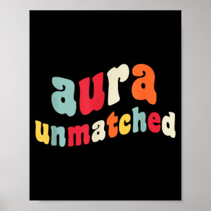 Lustige Aura Unvergleichlicher Gen Z-Slang Poster