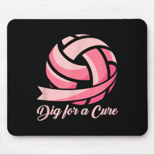 Lustige Ausgrabung für Band Volleyball Brustkrebs Mousepad