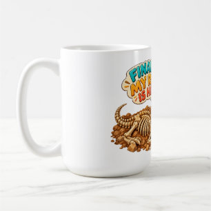 Lustige Ausgrabung von Dinosaurierfossilien Kaffeetasse