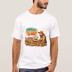 Lustige Ausgrabung von Dinosaurierfossilien T-Shirt