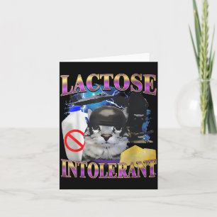Lustige Aussage Laktoseintolerante Verrückte Katze Karte