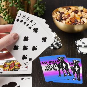 Lustige Aussage über Great Dane Spielkarten